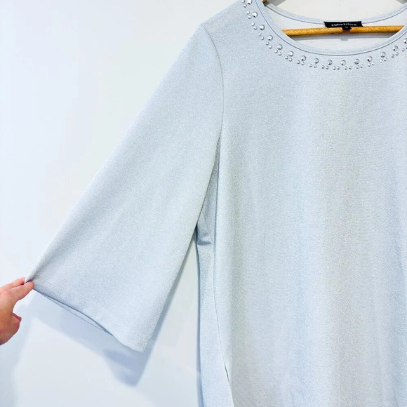 CLAIRE FRANCE Silver  sparkly tunic - Picture 4 of 8